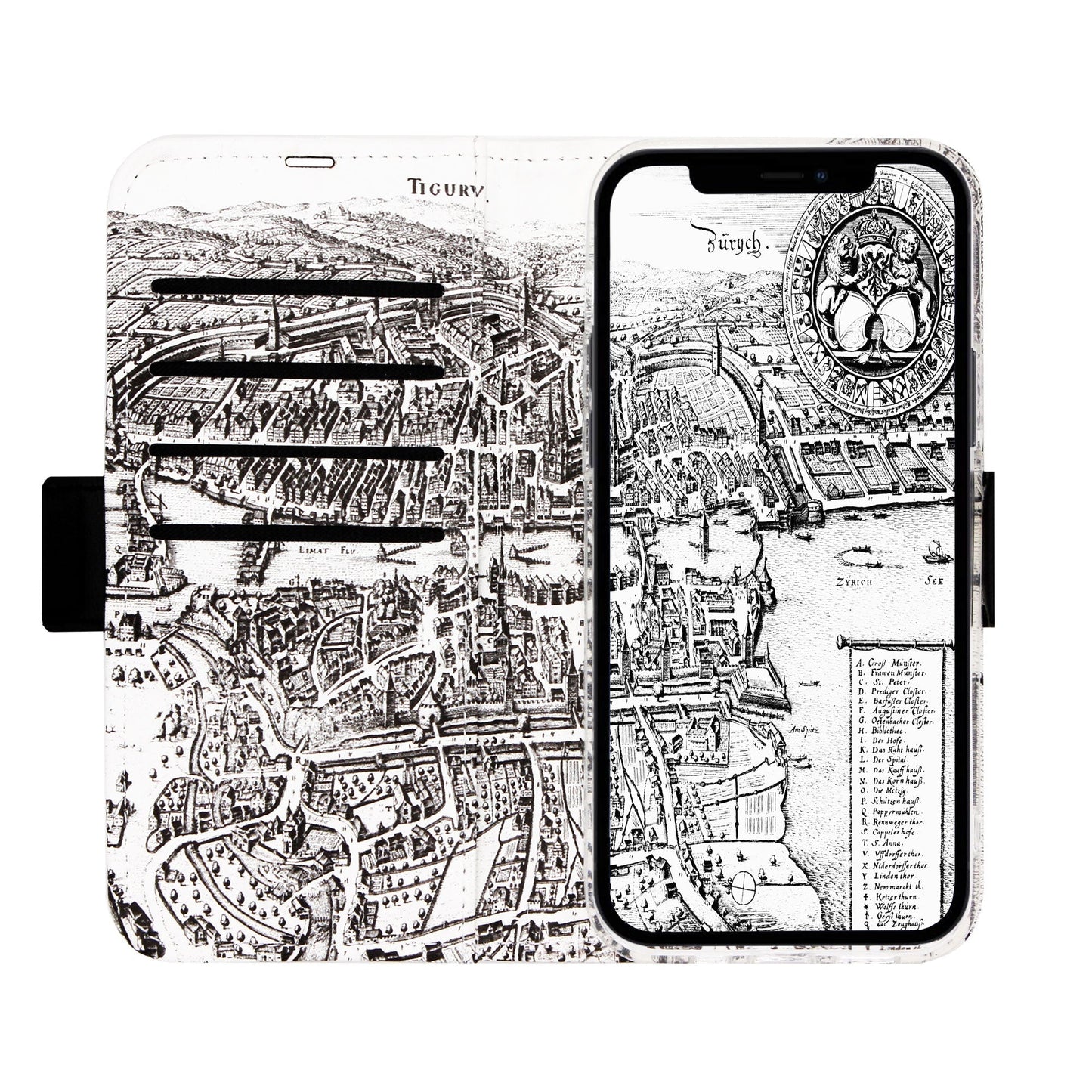 Zurich City from Above Victor Case for iPhone 14 Pro 