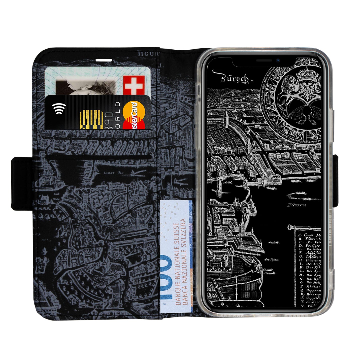 Zürich City St. Peter Fraumünster Victor Case für das iPhone X / XS