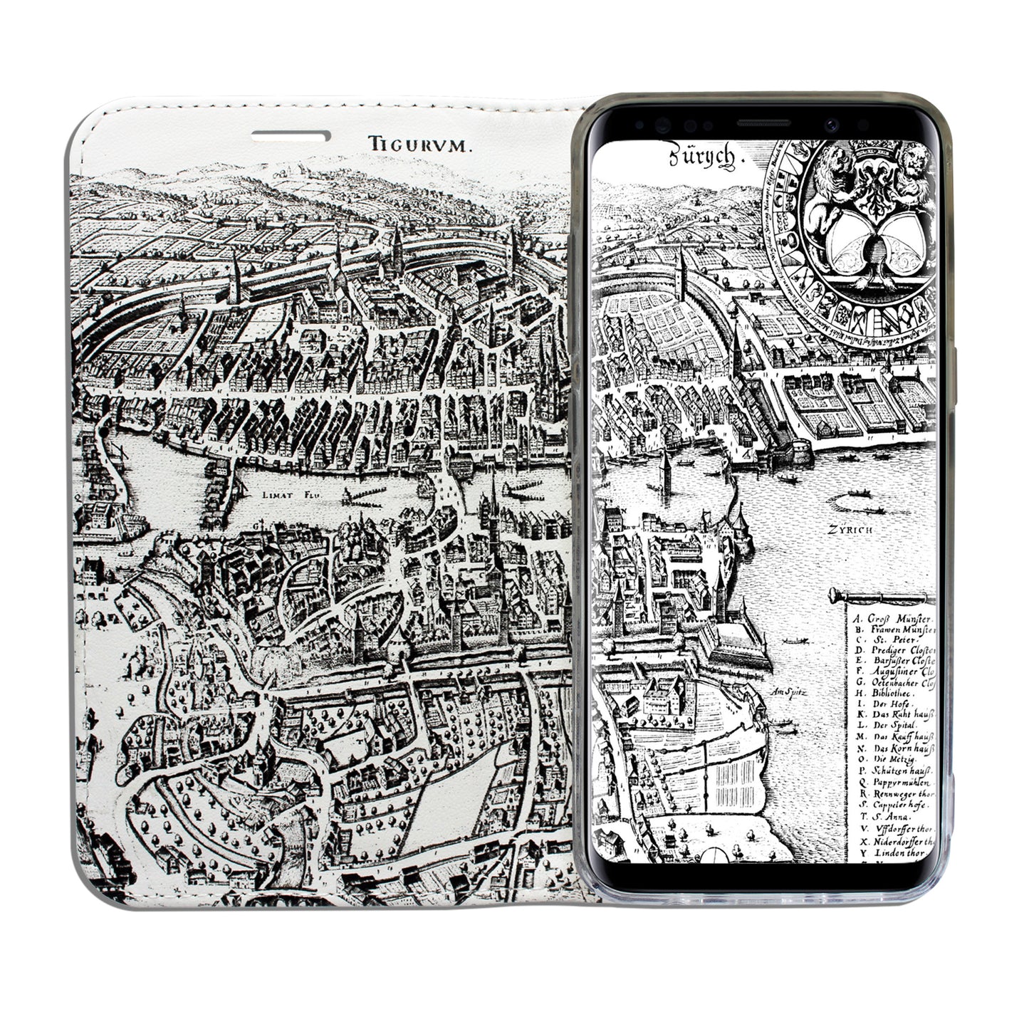Zurich City From Above Panorama Case for the Samsung Galaxy S9 Plus