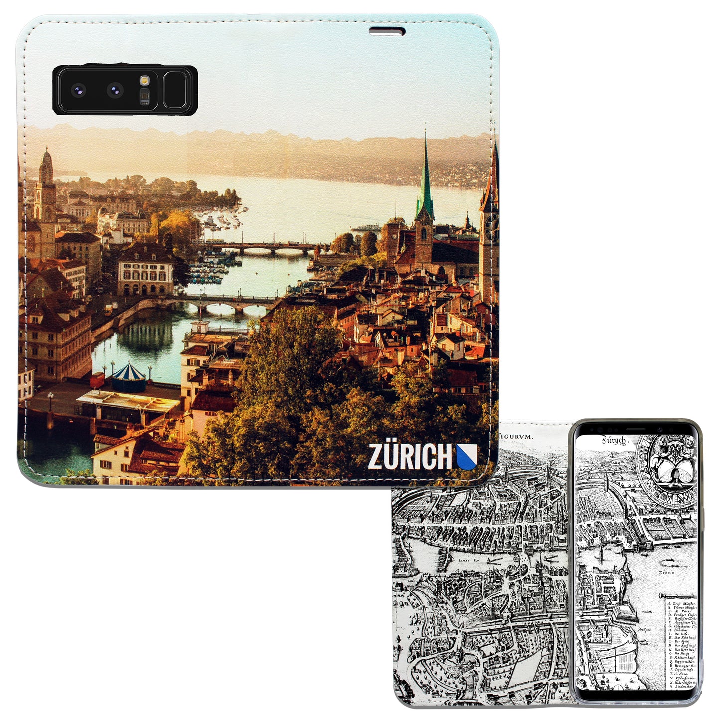 Zurich City From Above Panorama Case for the Samsung Galaxy Note 8