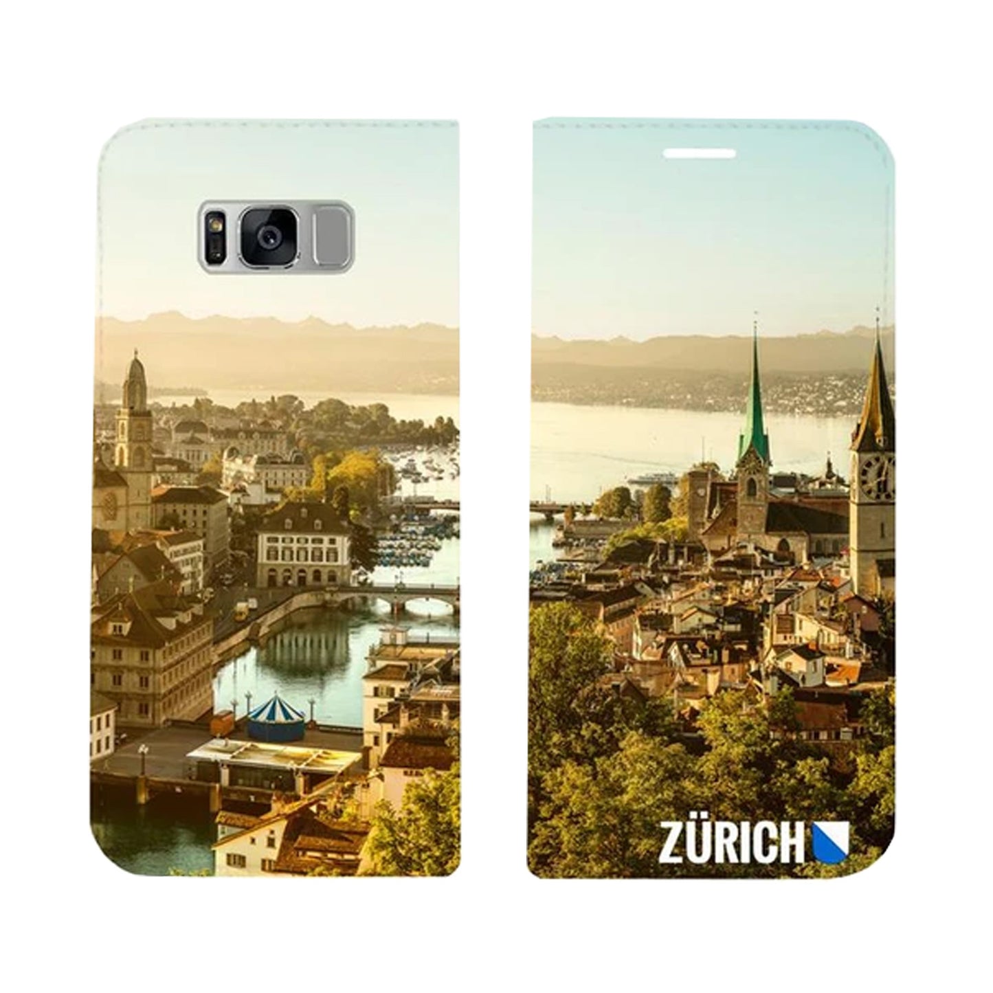 Zürich City von Oben Panorama Case für das Samsung Galaxy S8