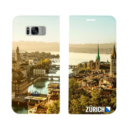 Zürich City von Oben Panorama Case für das Samsung Galaxy S8