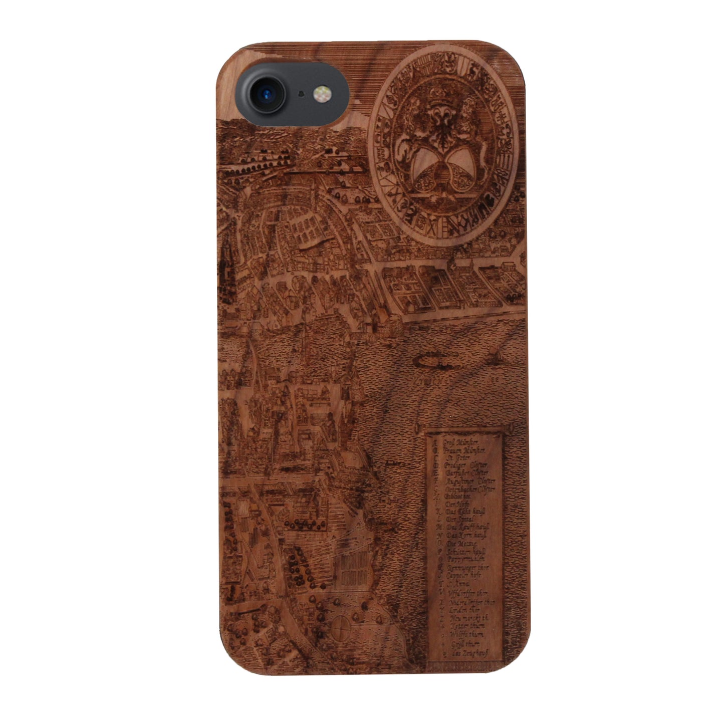Zurich Merian Eden Case made with Cherry Wood for the iPhone 6/6S/7/8/SE 2020/SE 2022