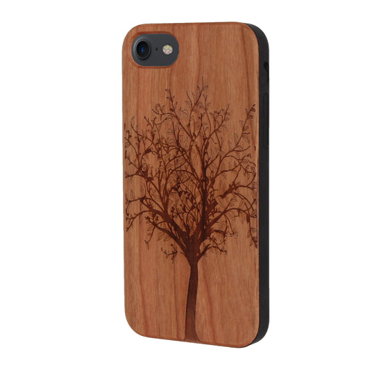 "Tree of Life" Eden Case made with Cherry Wood for the iPhone 7/8/SE 2020/SE 2022