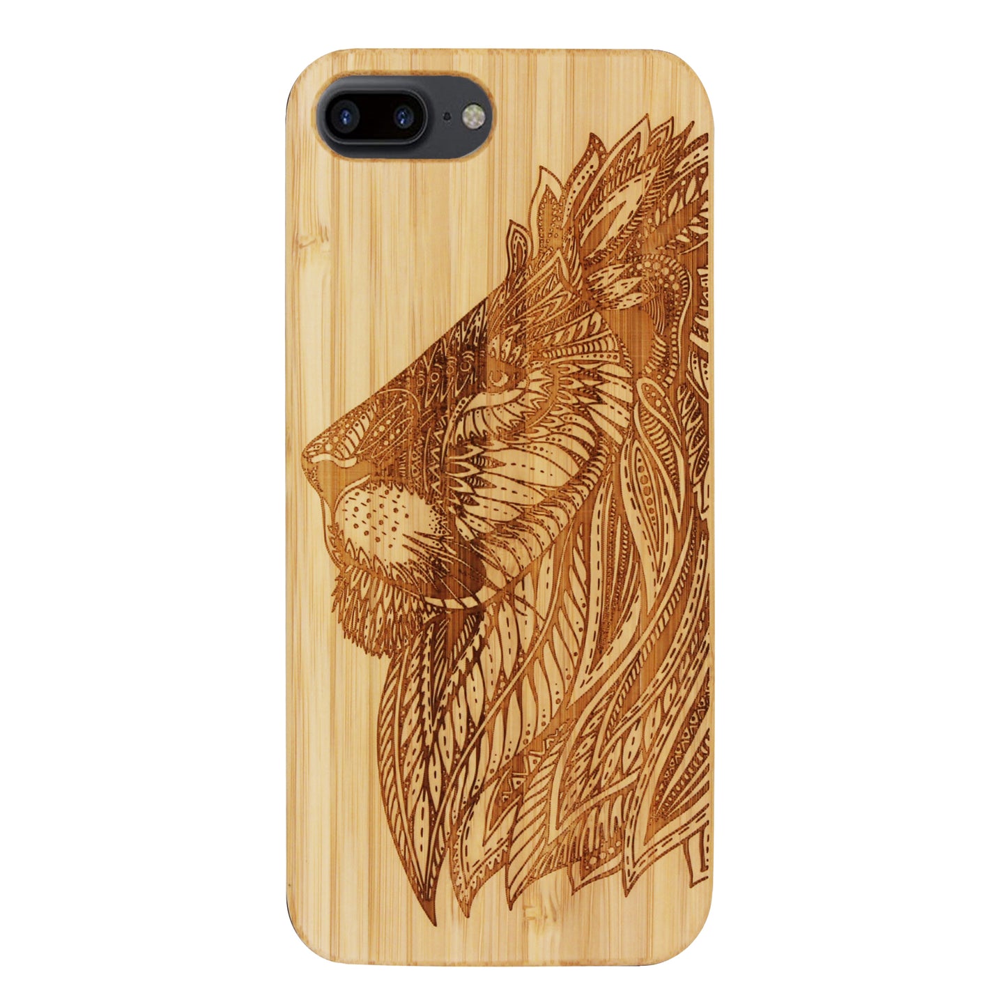 Löwen Eden Case aus Bambus für das iPhone 6/6S/7/8 Plus