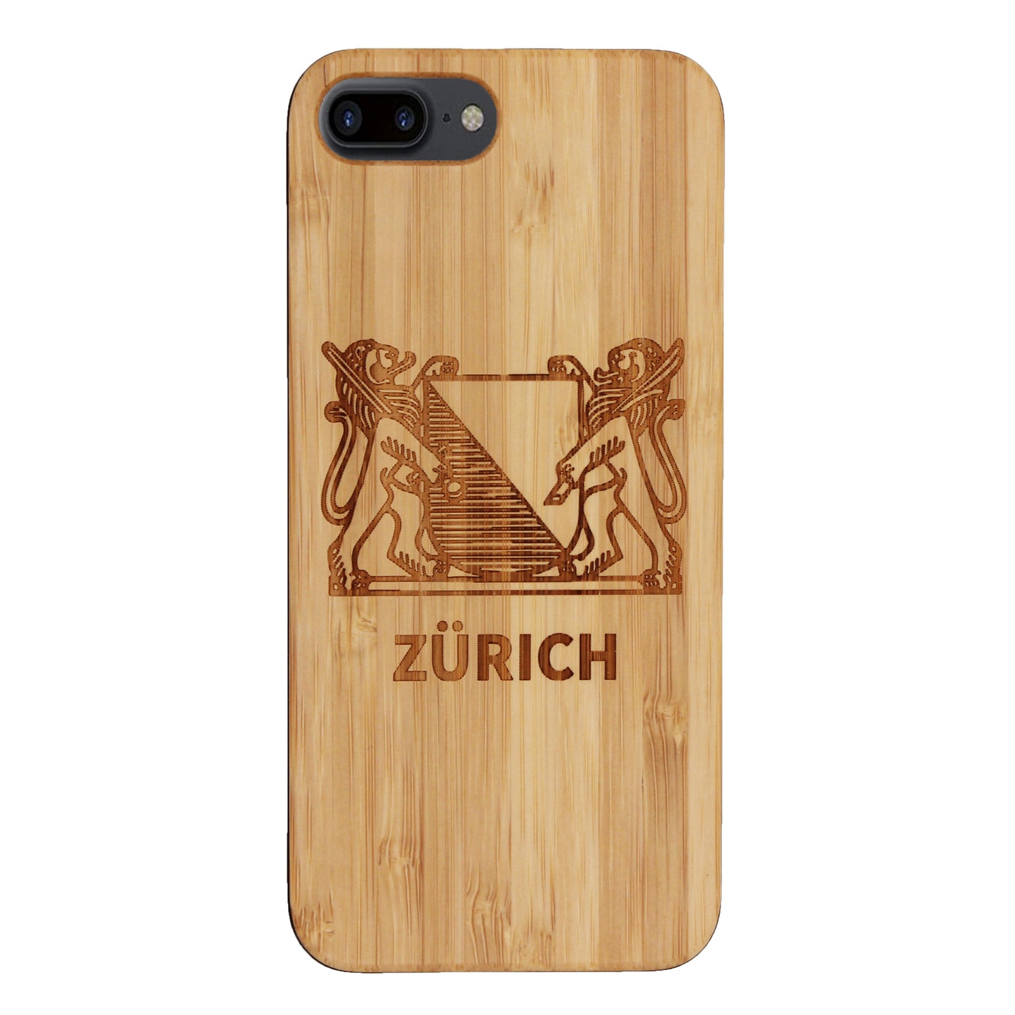 Zürich Wappen Eden Case aus Bambus für das iPhone 6/6S/7/8 Plus