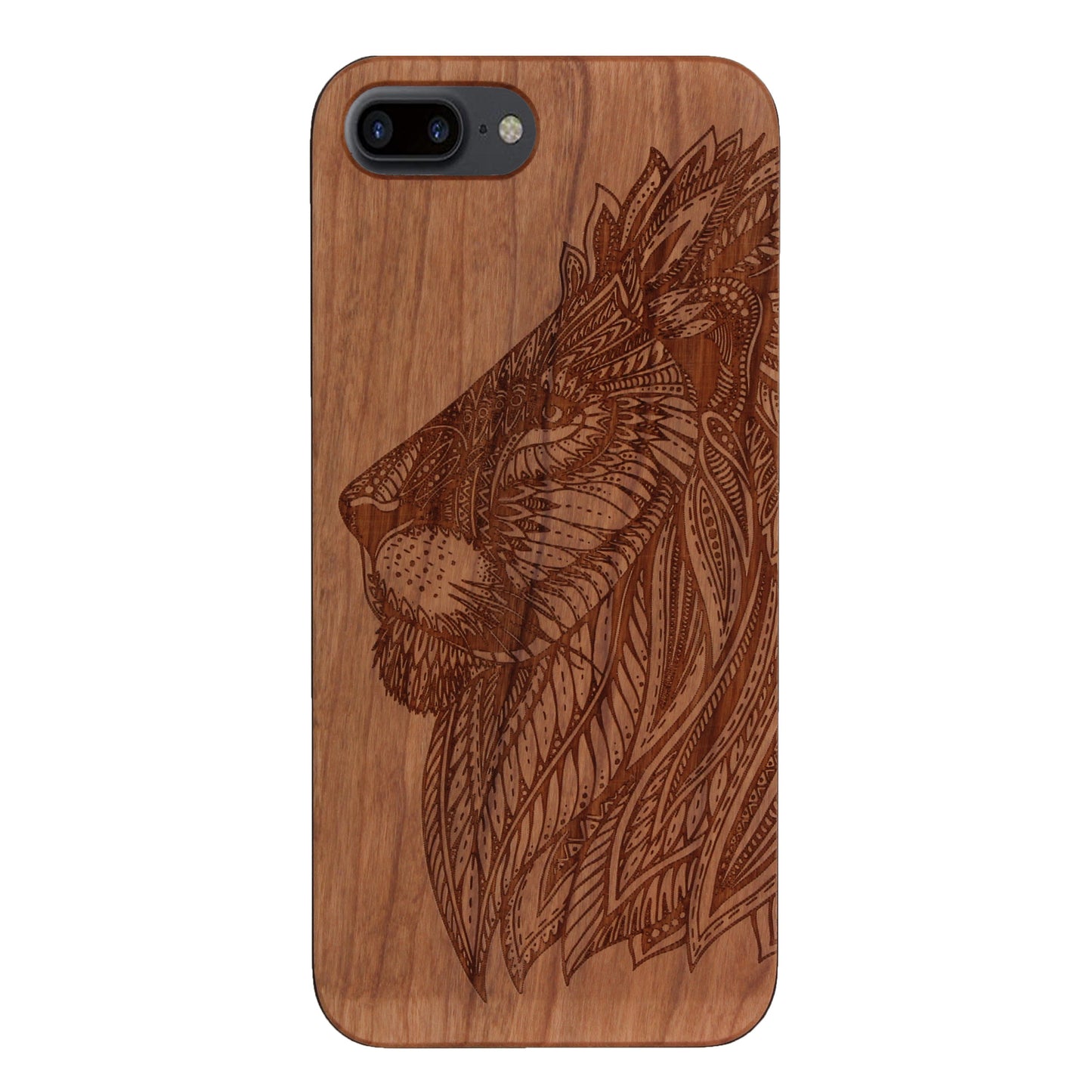 Löwen Eden Case aus Kirschholz für das iPhone 6/6S/7/8 Plus