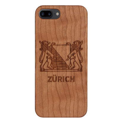 Zürich Wappen Eden Case aus Kirschholz für das iPhone 6/6S/7/8 Plus