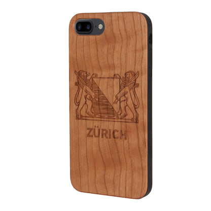 Zürich Wappen Eden Case aus Kirschholz für das iPhone 6/6S/7/8 Plus