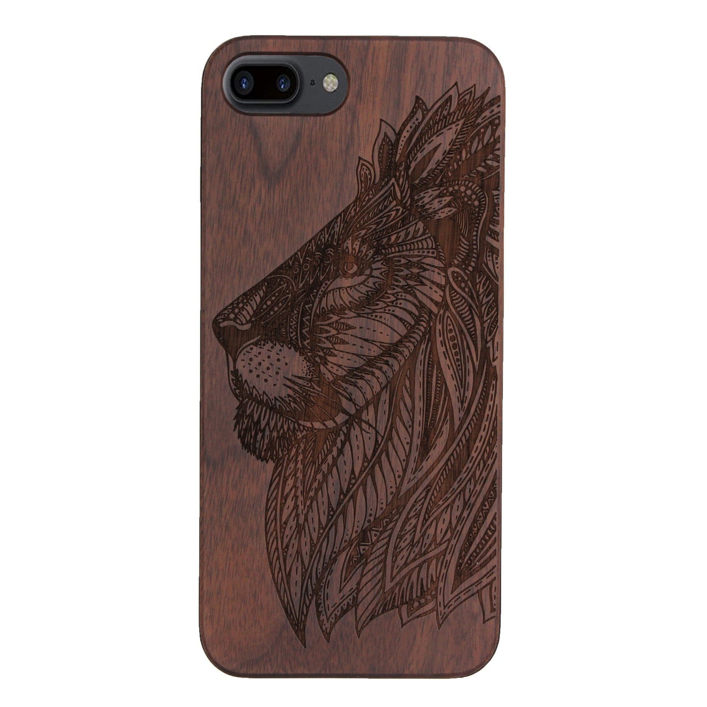 Löwen Eden Case aus Nussholz für das iPhone 6/6S/7/8 Plus