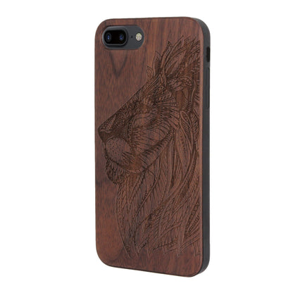 Löwen Eden Case aus Nussholz für das iPhone 6/6S/7/8 Plus