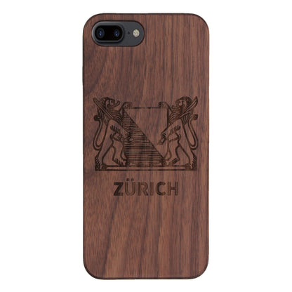 Zürich Wappen Eden Case aus Nussholz für das iPhone 6/6S/7/8 Plus