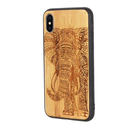Elephant Eden Case made with Bamboo for the iPhone X / XS