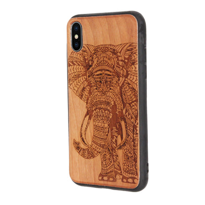 Elephant Eden Case made with Cherry Wood for the iPhone X / XS