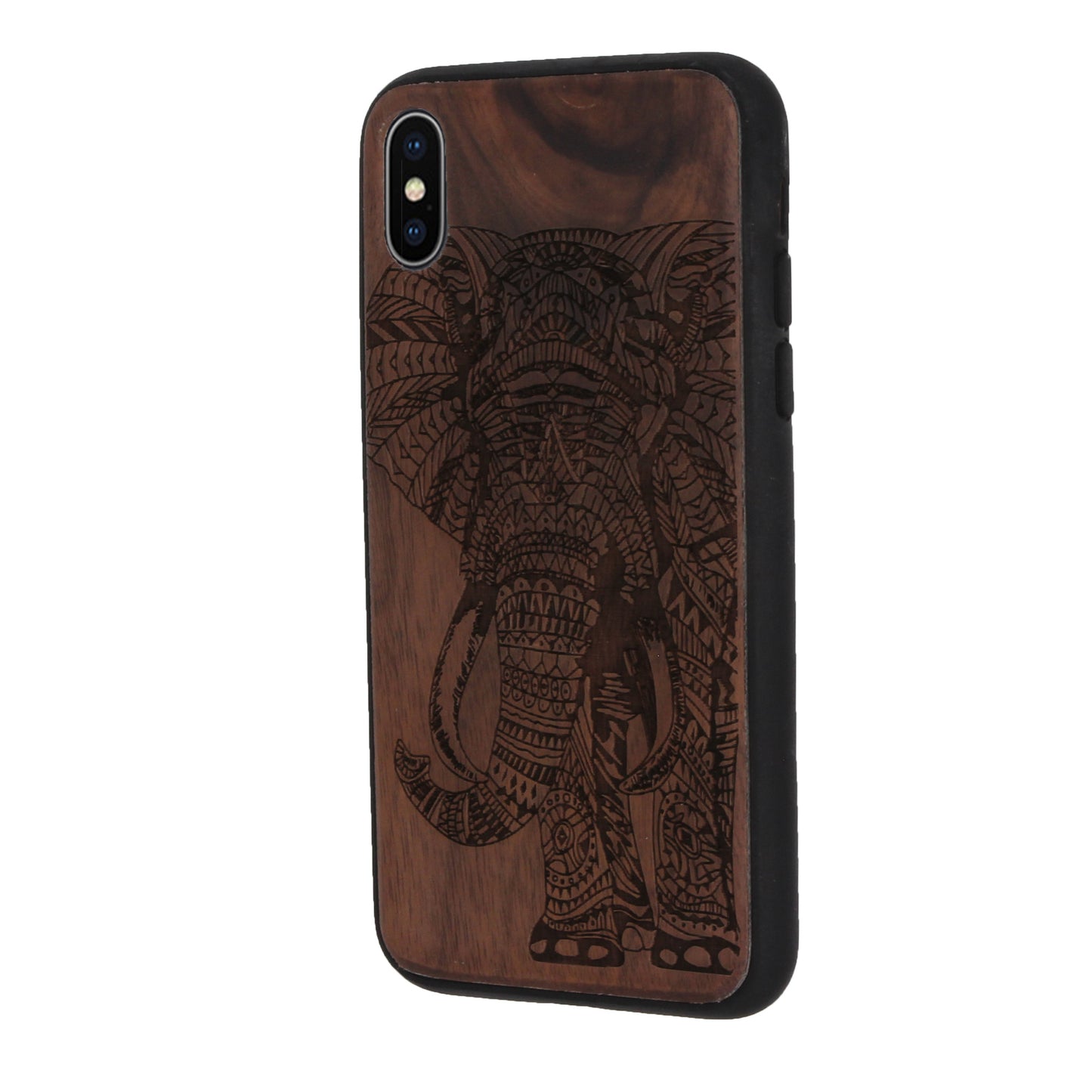 Elephant Eden Case made with Walnut Wood for the iPhone X / XS