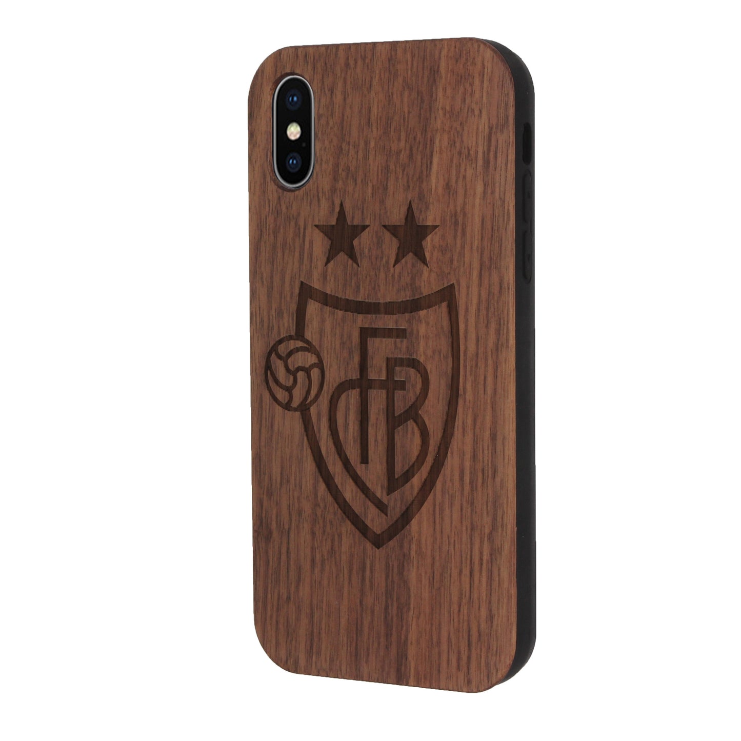 FC Basel Eden Case made with Walnut Wood for the iPhone X / XS