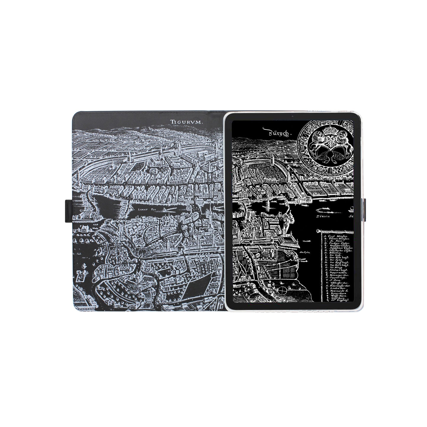iPad 10.2/10.5/iPad 2019/iPad 2020/iPad Pro 10.5/iPad Air 3 Zurich Merian Negative Case