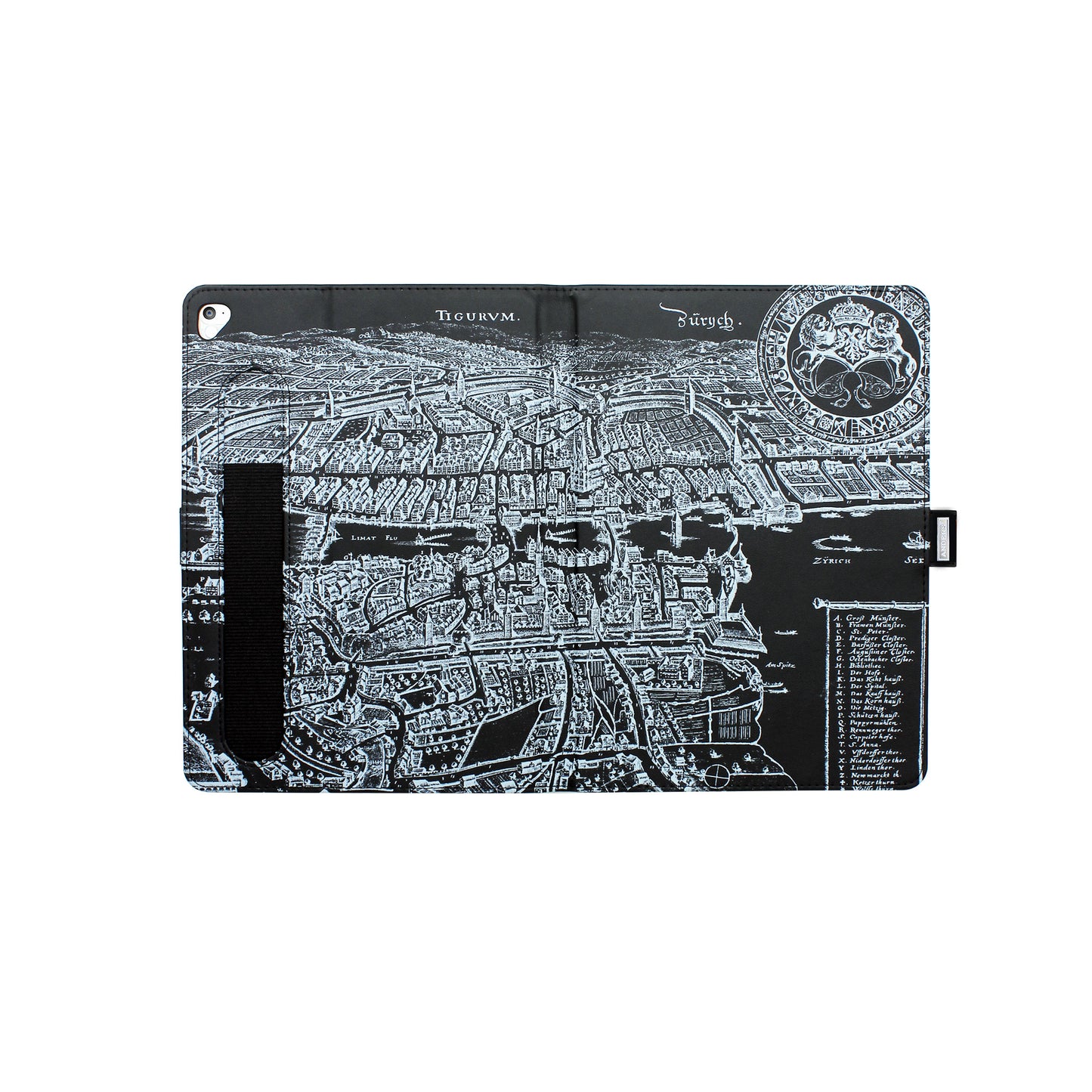 Zürich Merian Negativ Case für das iPad 9.7