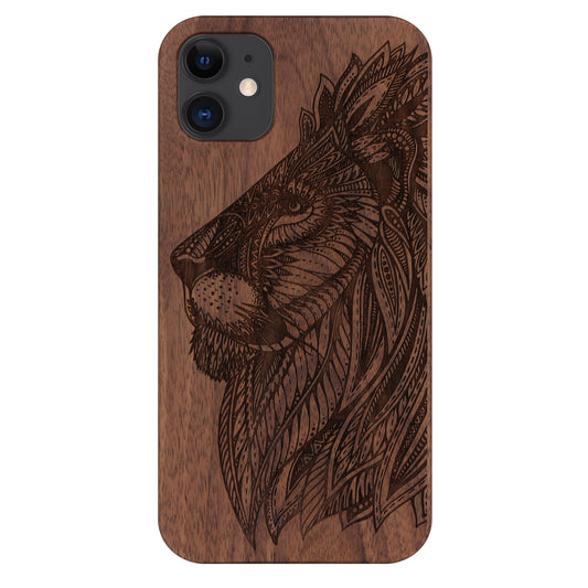 Lion Eden Case made with Walnut Wood for the iPhone 12 Mini