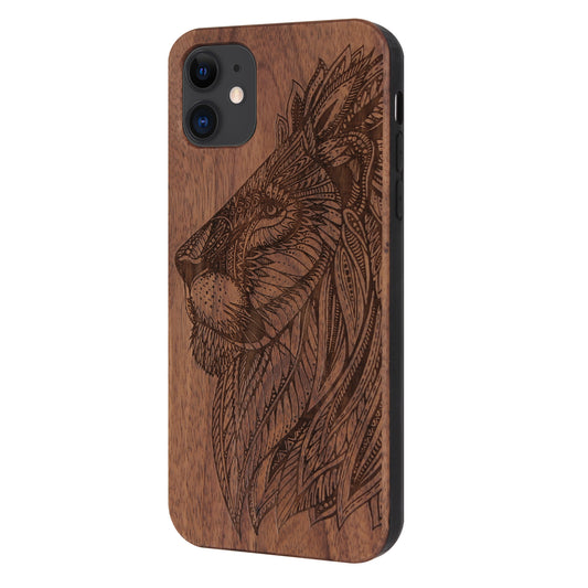 Lion Eden Case made with Walnut Wood for the iPhone 11