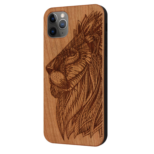 Lion Eden Case made with Cherry Wood for the iPhone 11 Pro Max