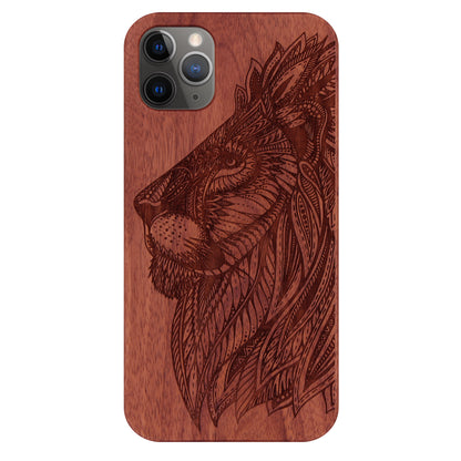 Löwen Eden Case aus Rosenholz für das iPhone 11 Pro