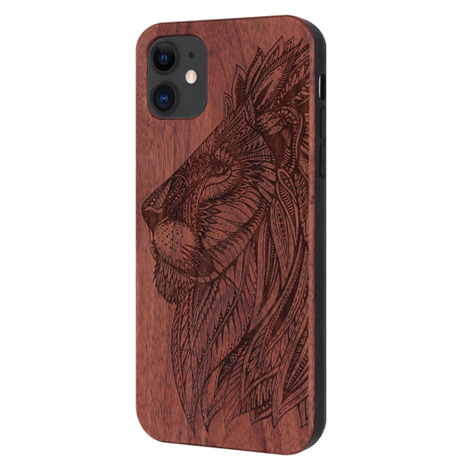 Lion Eden Case made with Rosewood for the iPhone 11