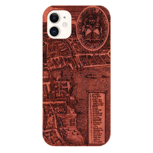 Zurich Merian Eden Case made with Rosewood for the iPhone 11
