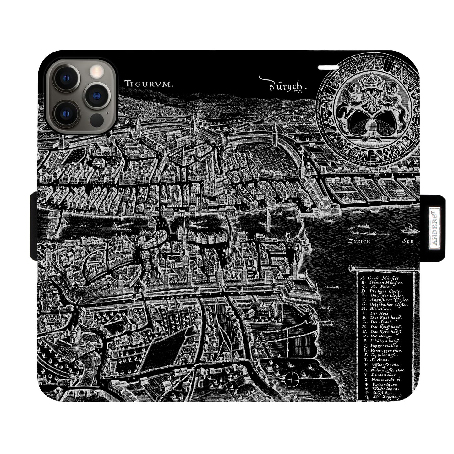 Zurich Merian Negative Victor Case for the iPhone 12/12 Pro