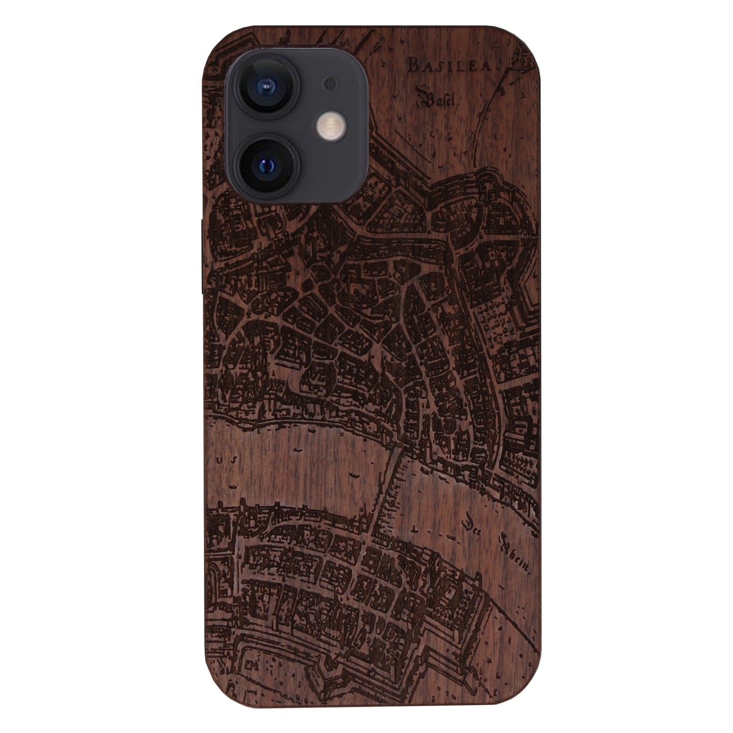 Basel Merian Eden Case made with Walnut Wood for the iPhone 12 Mini