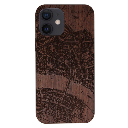 Basel Merian Eden Case made with Walnut Wood for the iPhone 12 Mini