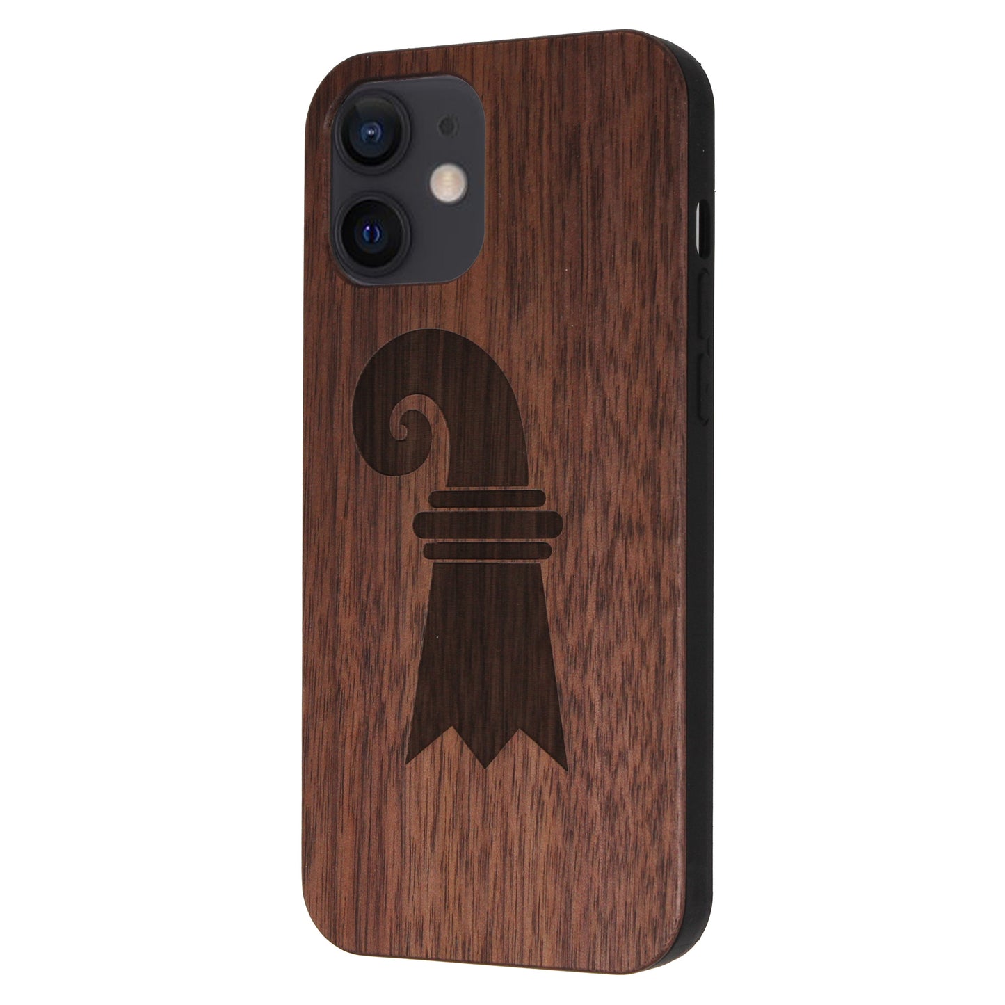 Baslerstab Eden Case made with Walnut Wood for the iPhone 12 Mini
