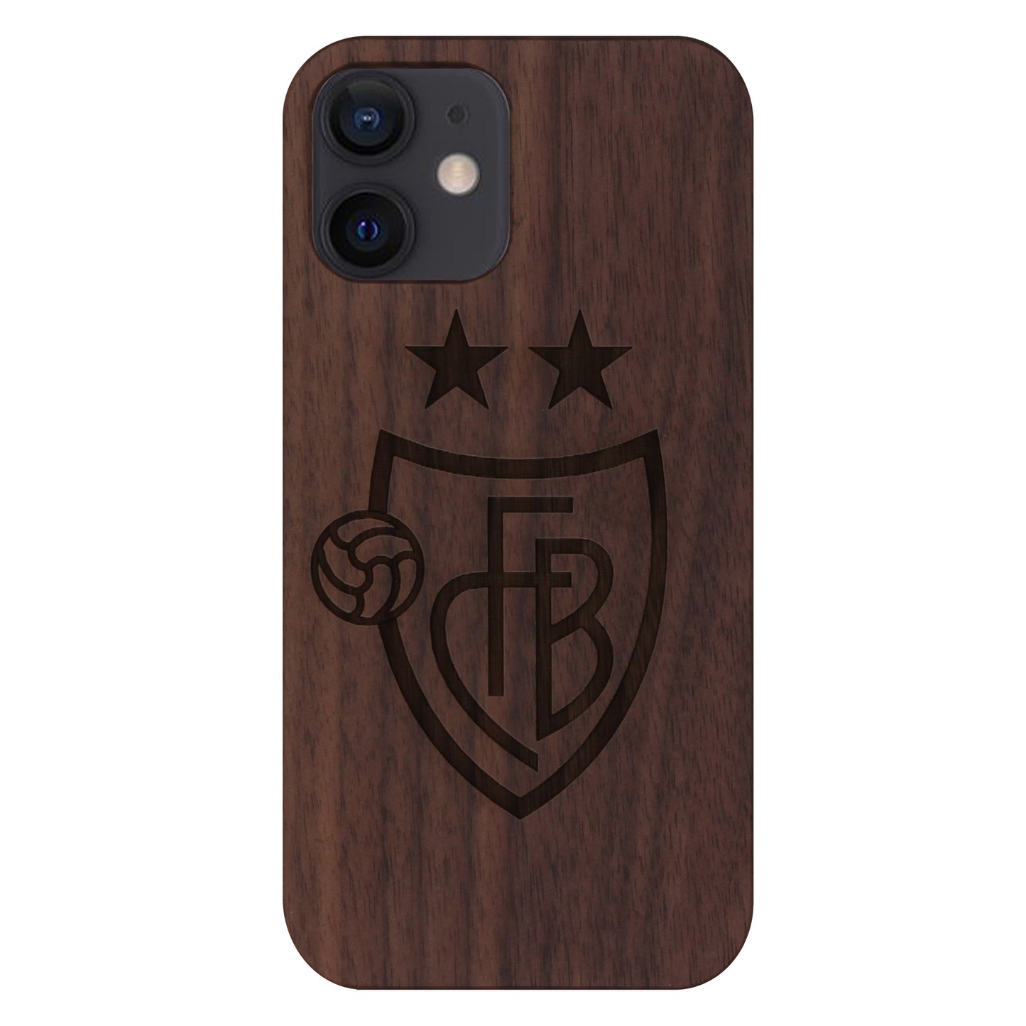 FC Basel Eden Case made with Walnut Wood for the iPhone 12 Mini