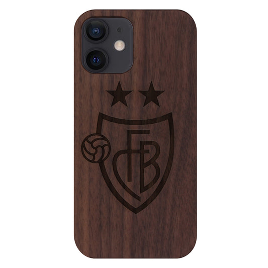 FC Basel Eden Case made with Walnut Wood for the iPhone 12 Mini