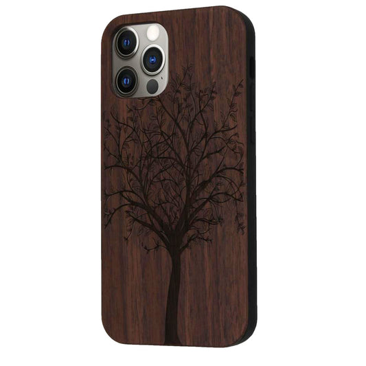 "Tree of Life" Eden Case made with Walnut Wood for the iPhone 12 Pro Max