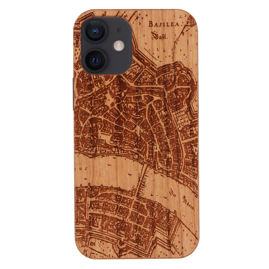 Basel Merian Eden Case made with Cherry Wood for the iPhone 12 Mini