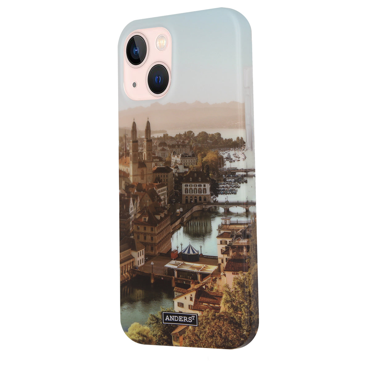 Zürich City von Oben 360° Case für das iPhone 13 Mini