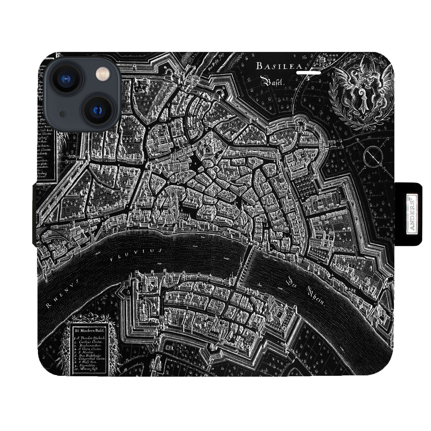 Basel Merian Negativ Victor Case für das iPhone 13/14