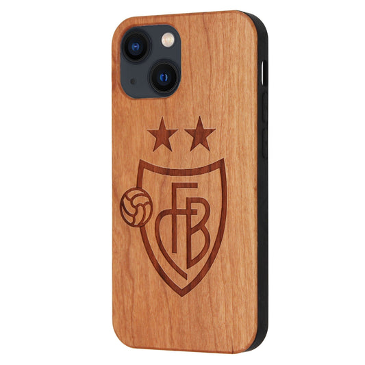 FC Basel Eden Case made with Cherry Wood for the iPhone 15 with MagSafe