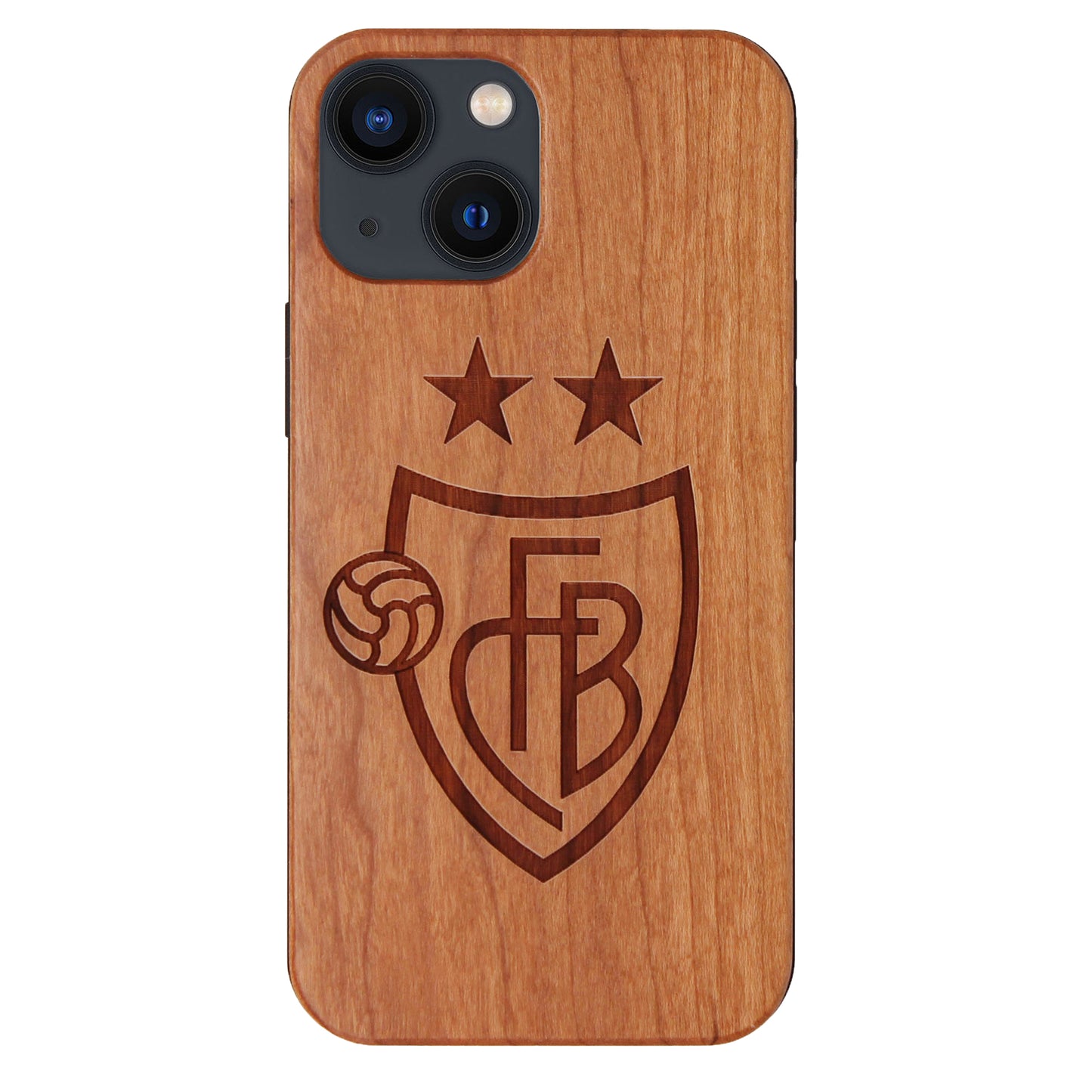 FC Basel Eden Case aus Kirschholz für das iPhone 13 Mini