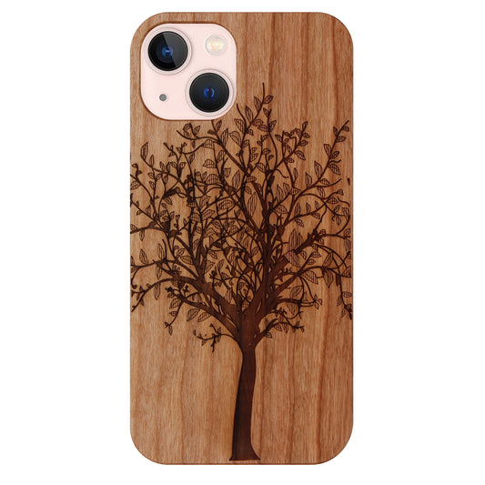 Tree of Life Eden Case made with Cherry Wood for the iPhone 13 Mini