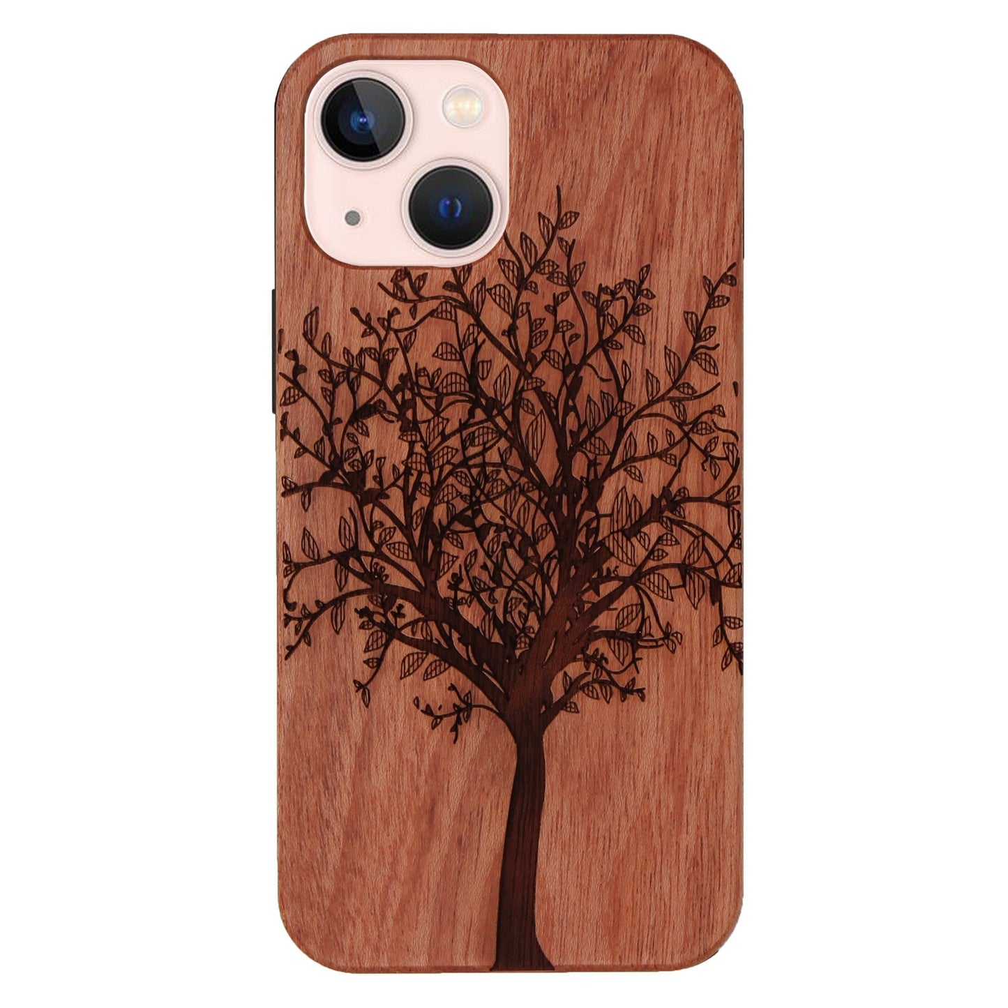 Tree of Life Eden Case made with Rose Wood for iPhone 15 Plus with MagSafe