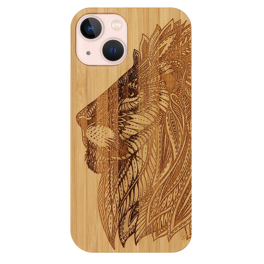 Lion Eden Case made with Bamboo for the iPhone 13 Mini