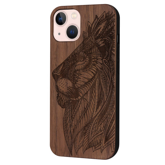 Lion Eden Case made with Walnut Wood for iPhone 15 with MagSafe