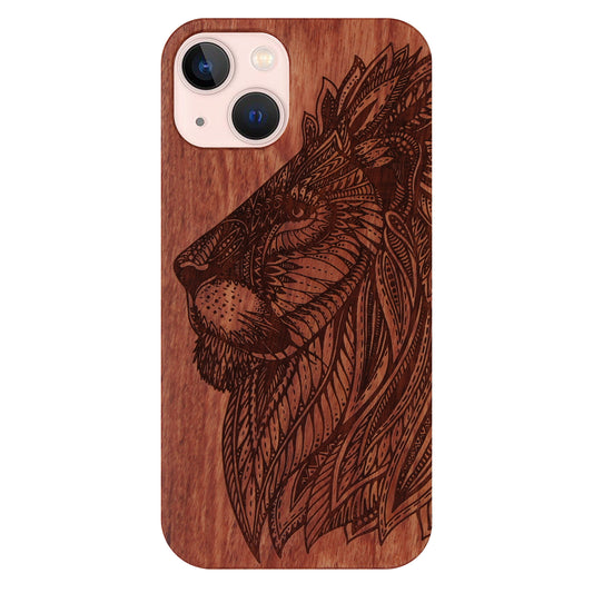 Lion Eden Case made with Rose Wood for the iPhone 13/14
