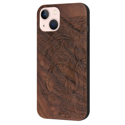 Elephant Eden Walnut Wood Case for iPhone 15 Plus with MagSafe