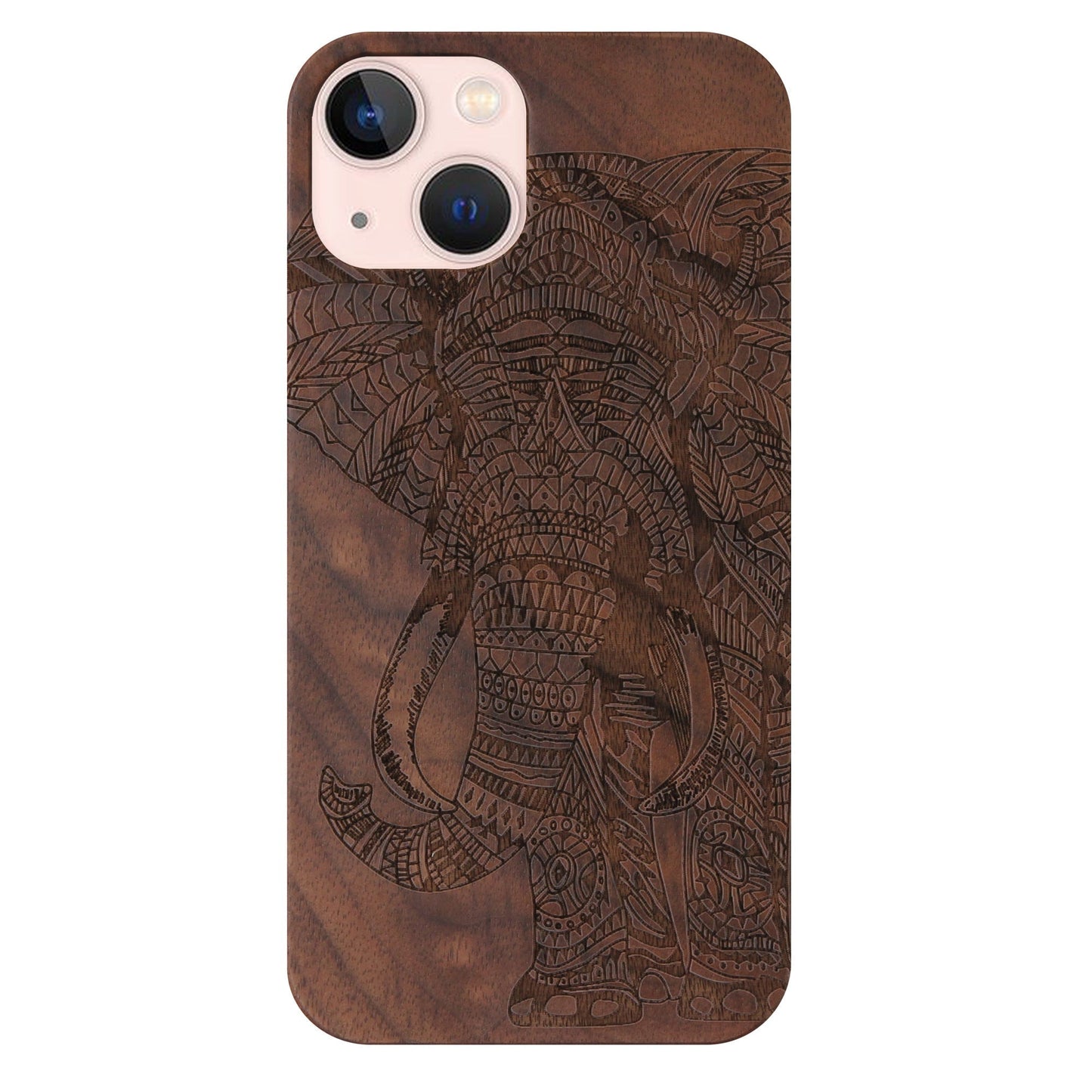Elephant Eden Walnut Wood Case for iPhone 15 Plus with MagSafe