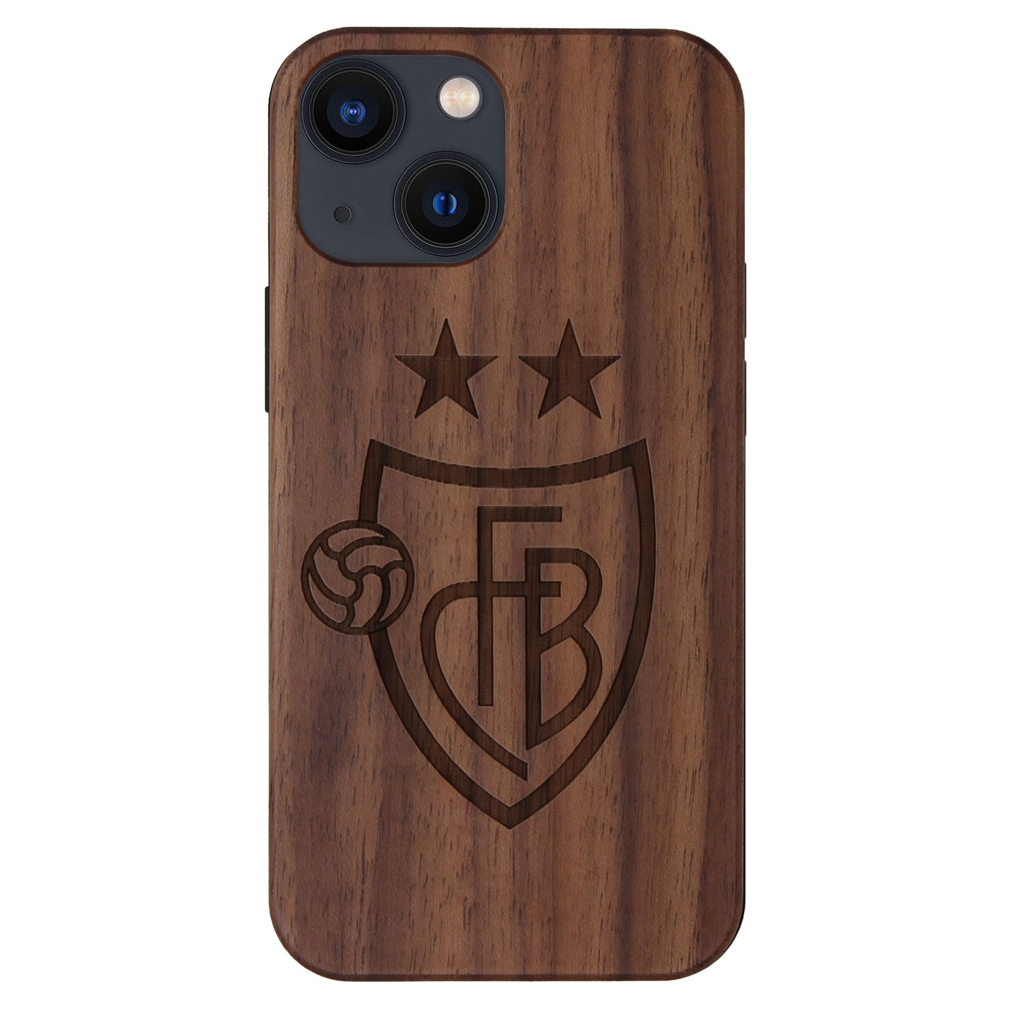 FC Basel Eden Case aus Nussbaumholz für das iPhone 15 Plus mit MagSafe