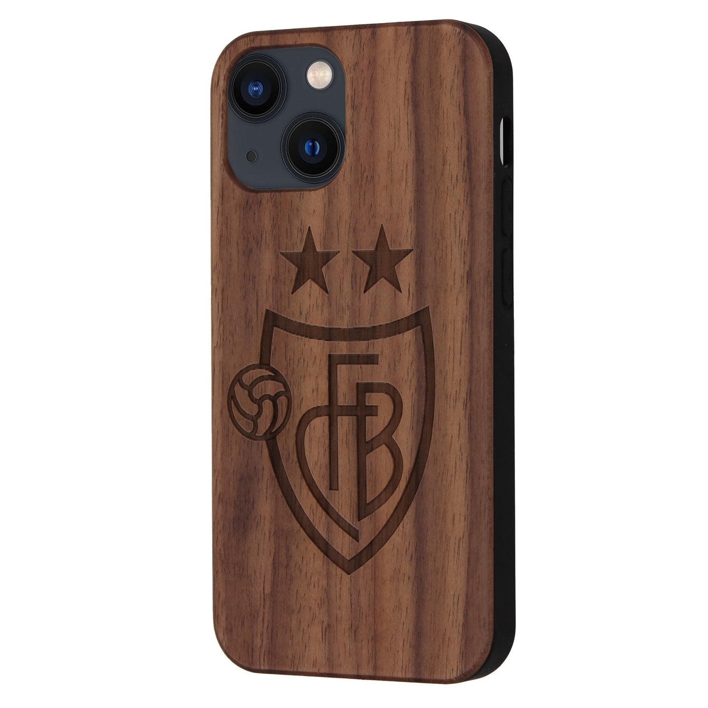 FC Basel Eden Case aus Nussbaumholz für das iPhone 15 Plus mit MagSafe