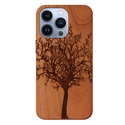 Tree of Life Eden Case made with Cherry Wood for the iPhone 13 Pro
